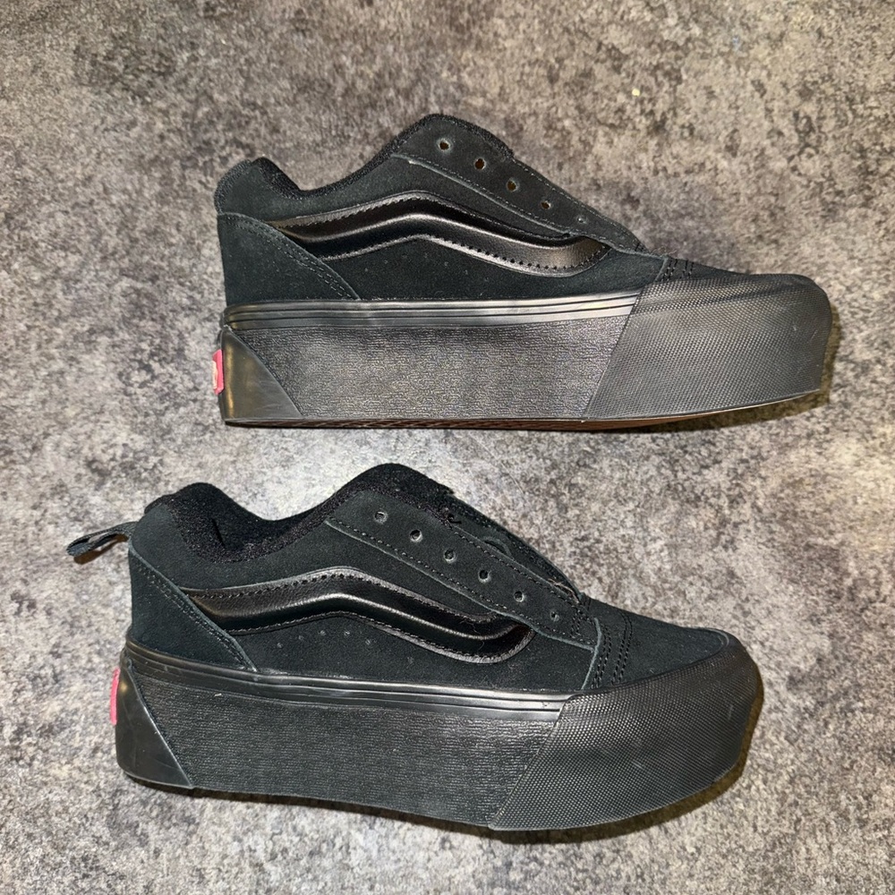 Vans Black Platform Sneakers for Men